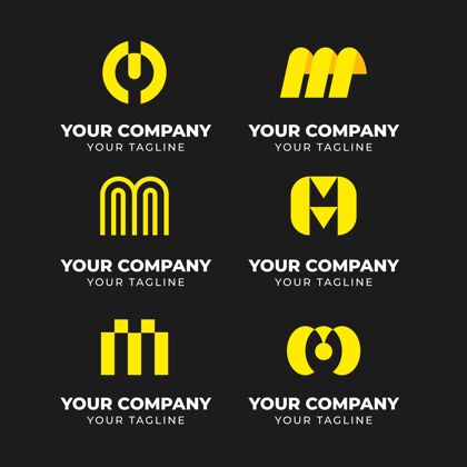 企业标识带m标志的模板包M标志企业企业