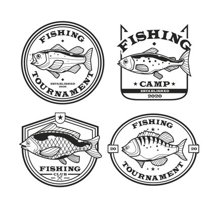 钩详细的老式钓鱼徽章收集徽章包装年份