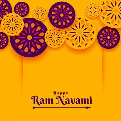 宗教印度风格的拉姆纳瓦米节背景庆祝传统文化