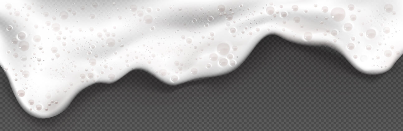 浴缸白色肥皂泡沫泡沫泡沫洗涤剂清洁凝胶或洗发水泡沫与啤酒或汽水的洗衣泡沫的真实插图隔离逼真海滩视图