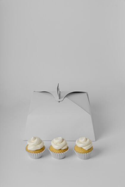 盒子美味的纸杯蛋糕模型纸杯蛋糕糕点美味