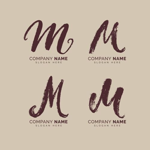 品牌手绘m标志系列企业标识标识Business