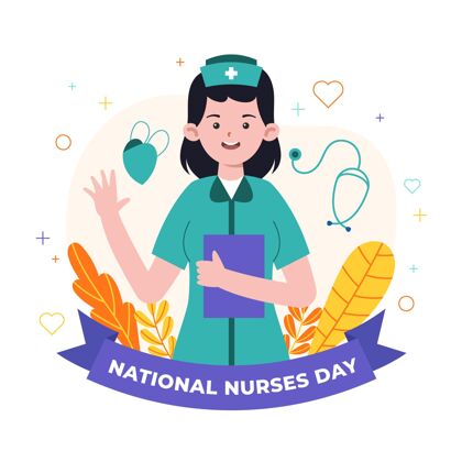 全国护士日平面全国护士节插画护士国际护士日健康专家