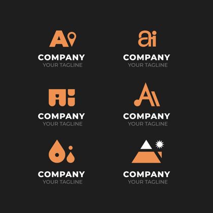 企业平面设计ai标志模板集合标识公司标识企业标识