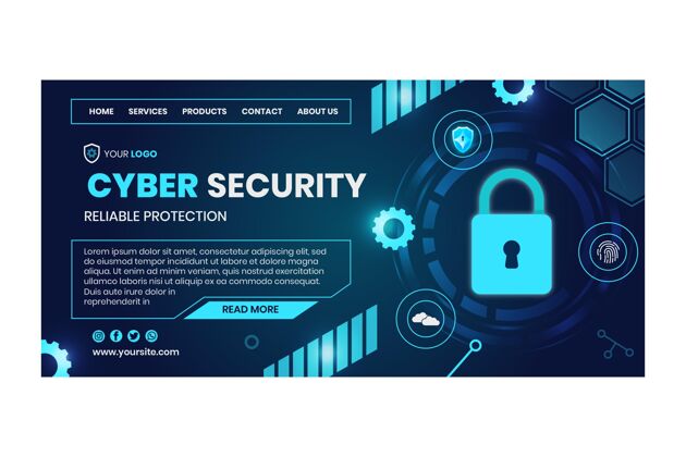 网络网络安全登录页模板数字网络安全网络模板