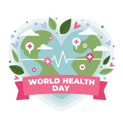 全球世界卫生日插图4月7日平面国际