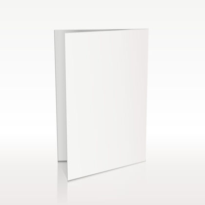 小册子空白文件夹白色传单地方封面清洁