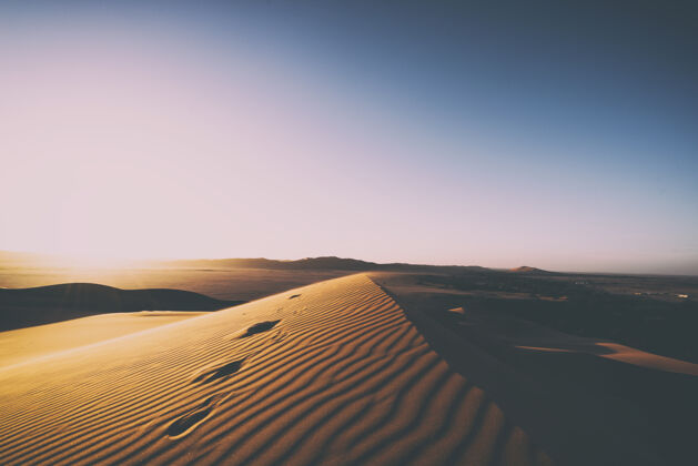 沙丘白天的沙丘土壤户外道路