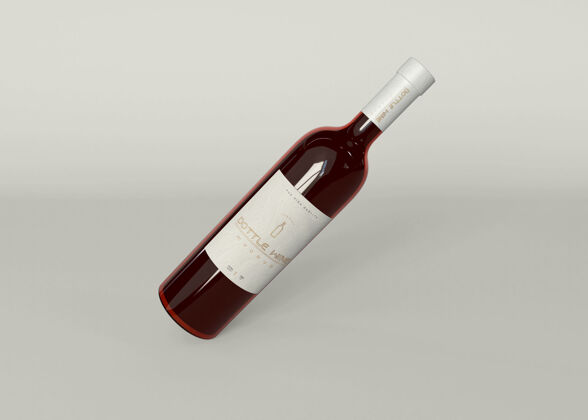 酒瓶酒瓶模型葡萄酒饮料玻璃杯