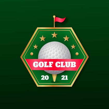模板梯度高尔夫标志模板商标高尔夫标志梯度标志