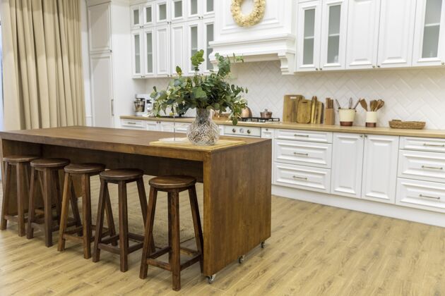 细节厨房室内木家具设计厨房室内桌子