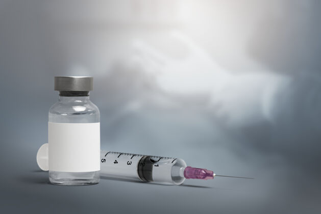 注射器带针头注射器的疫苗瓶针头玻璃医疗