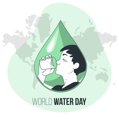 国际世界水日？概念图饮料水自然