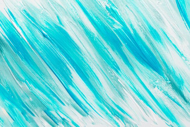 稠度抽象的蓝色油漆表面笔划俯视图光滑度粘稠度油漆