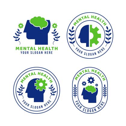 品牌平面心理健康标志收集标识标志心理健康
