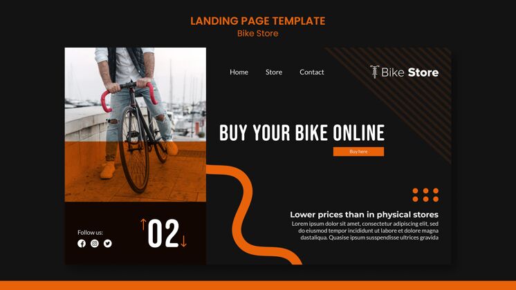 商店自行车商店登录页自行车自行车模板
