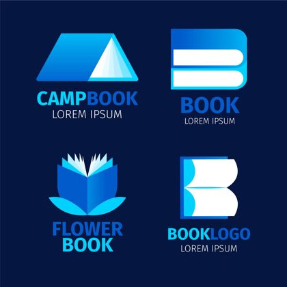 Collection书籍标志集平面设计Pack公司Logo
