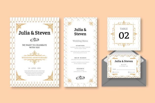 美丽结婚纪念文具系列婚姻印刷仪式