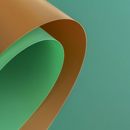 复制空间抽象的棕色和绿色的文件漩涡文件艺术空白