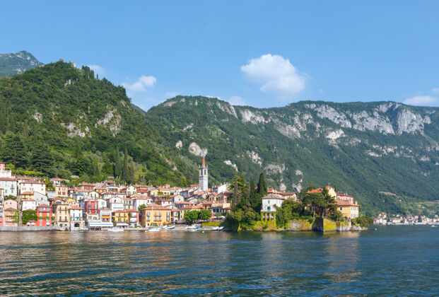 水科莫湖沿岸小镇（意大利）风景意大利海岸