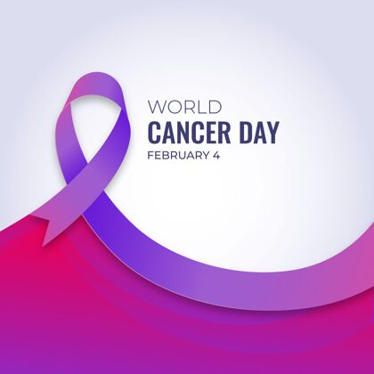 粉红世界癌症日支持渐变标志