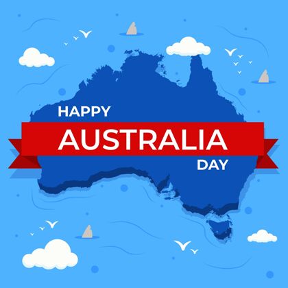 澳大利亚澳大利亚平面设计日爱国主义国家国家