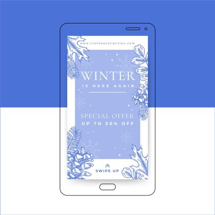 季节冬季社交媒体故事十二月社交媒体