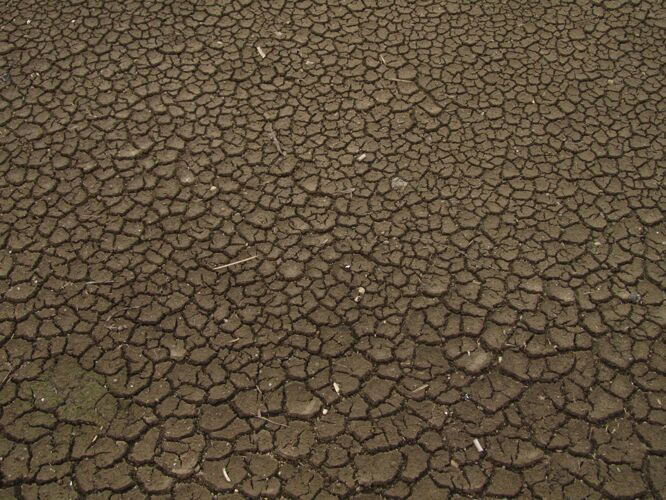 尼诺干裂土壤的顶视图全球变暖 气候变化和厄尔尼诺的概念模式裂缝变化